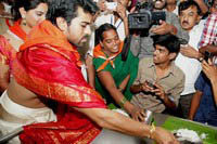 Ram Charan Upasana at Tirumala Photos
